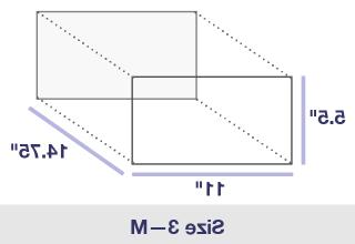 Medium PO Box, Size 3, diagram: 5.5\